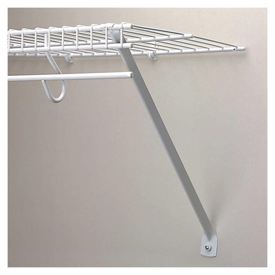 Rubbermaid 12 White Ventilated Shelf Support Bracket