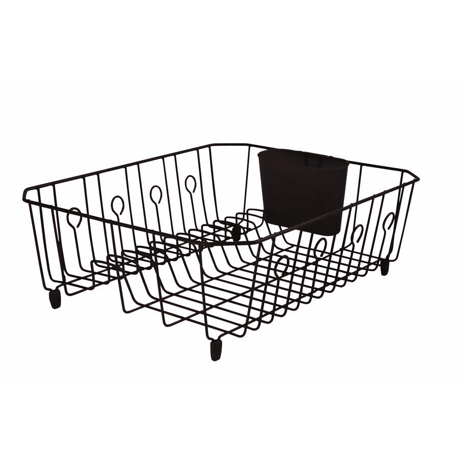 Rubbermaid 13 4/5 in W x 17 5/8 in L x 5 7/8 in H Coated Wire Dish Rack