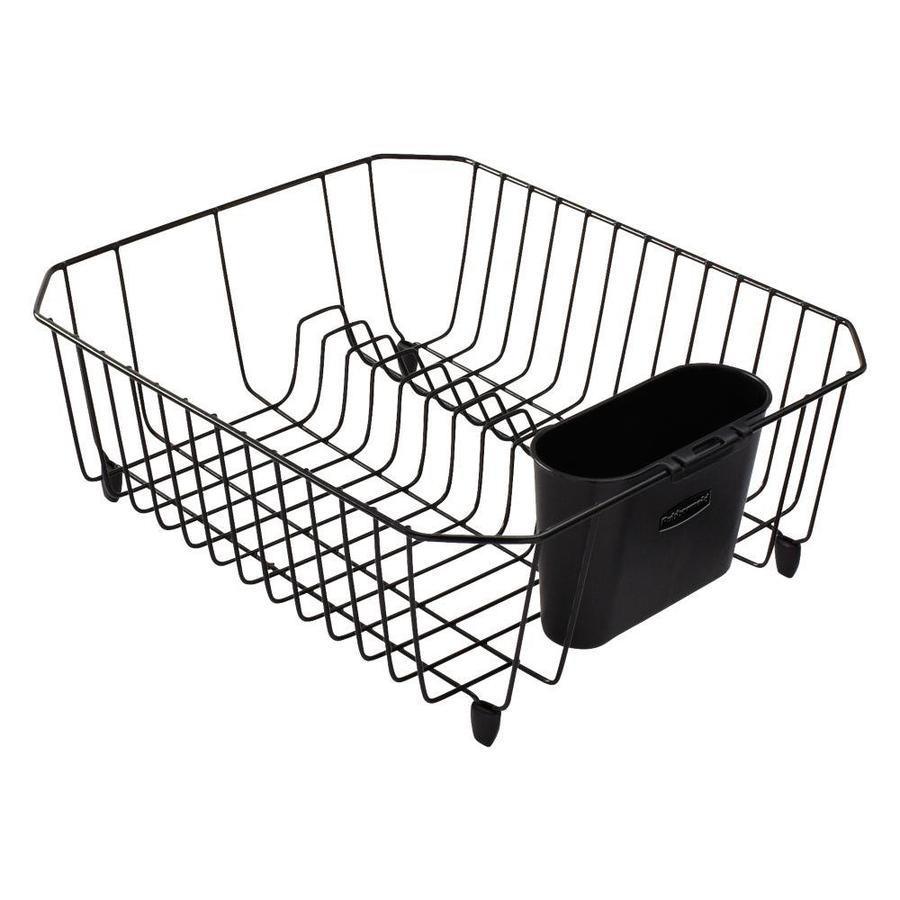 Rubbermaid 12 1/2 in W x 14 3/8 in L x 5 3/8 in H Coated Wire Dish Rack