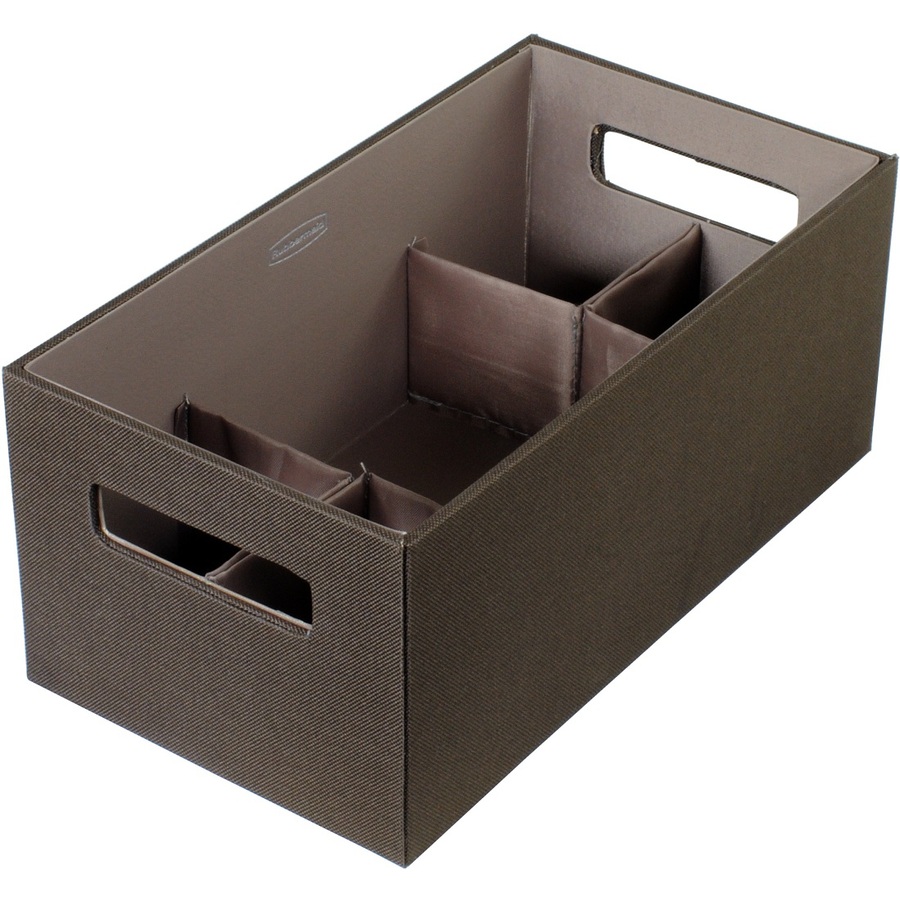 Rubbermaid 6.25 in W x 5 in H x 11.25 in D Espresso Fabric Bin