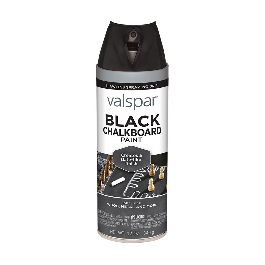 Valspar 12 oz Black Flat Spray Paint
