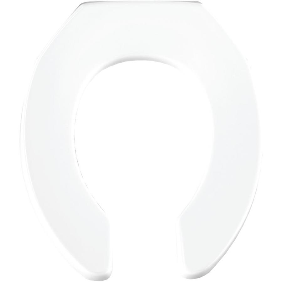 Church Commercial White Plastic Round Toilet Seat