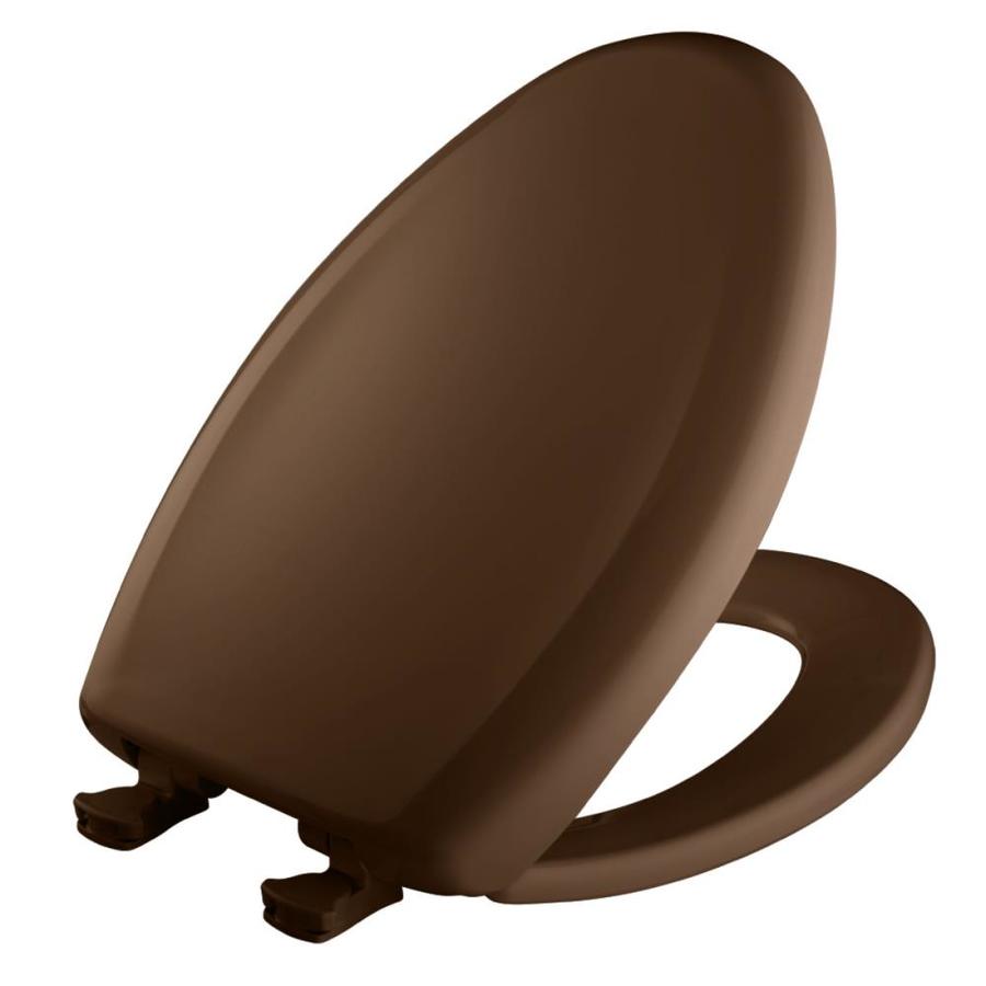 Bemis Lift Off Swiss Chocolate Plastic Elongated Slow Close Toilet Seat