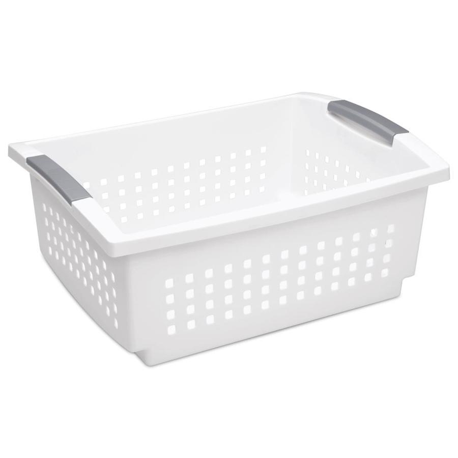 Sterilite Corporation White with Titanium Latches Plastic Pantry | 16648010