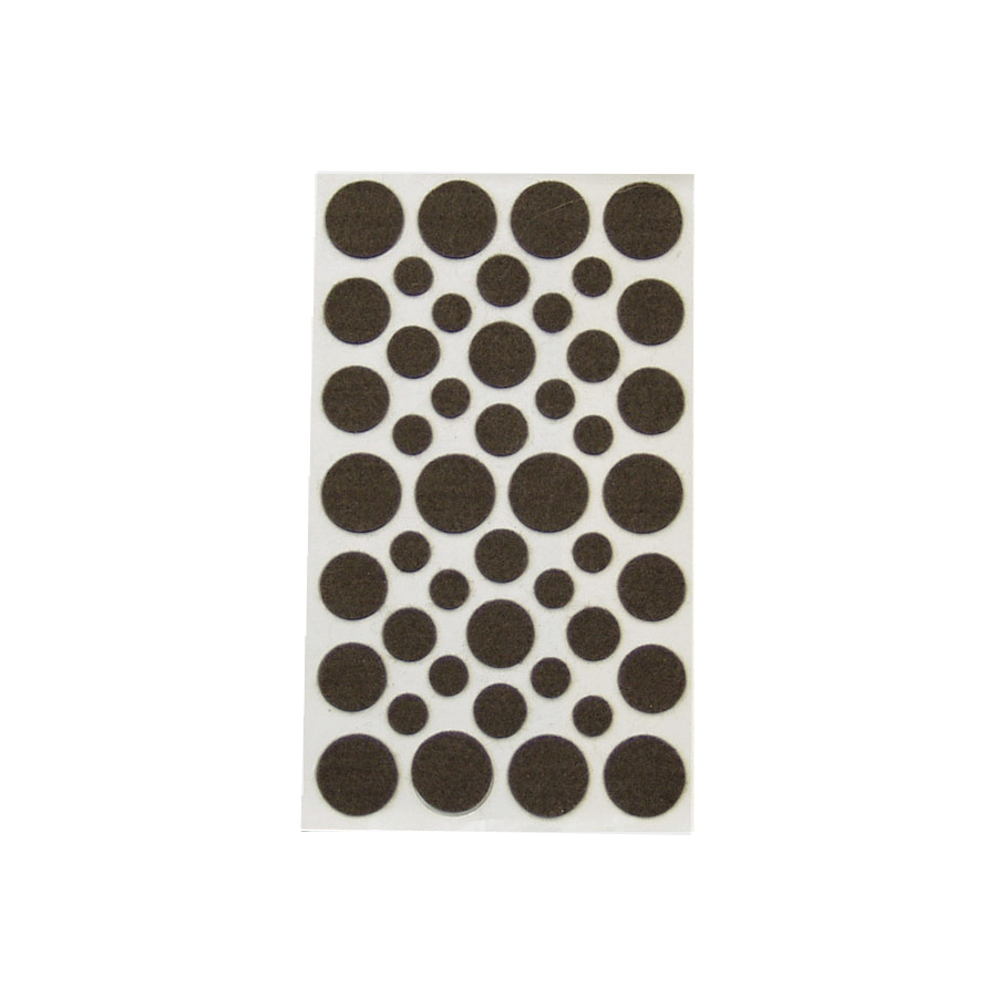 Waxman 46 Pack Brown Round Felt Pads