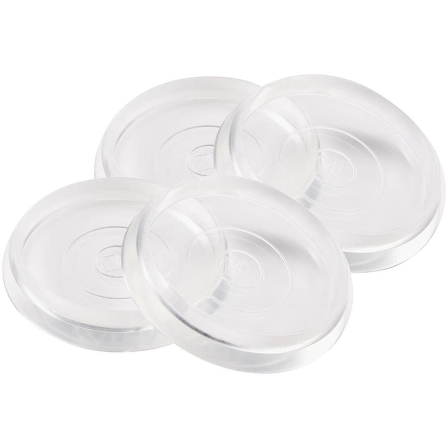 Waxman 4 Pack 1 13/16 in Clear Smooth Caster Cups