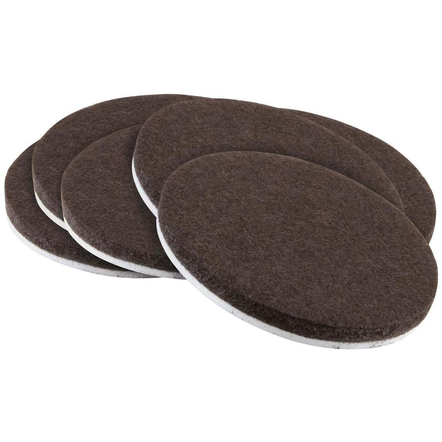 Waxman 6 Pack Brown Round Felt Pads