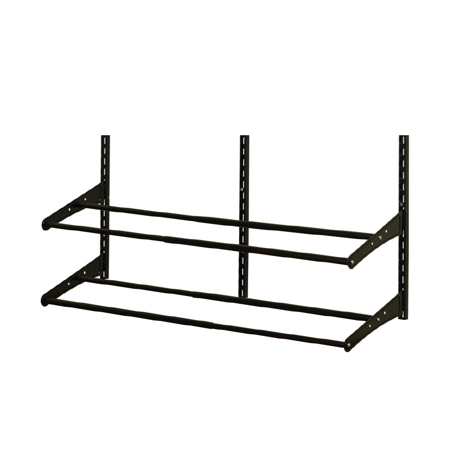 ClosetMaid 8 Pair Black Metal Shoe Rack