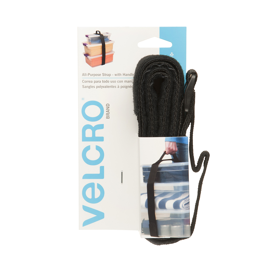 VELCRO Velstrap W/Handle 6 ft x 2 in Blk