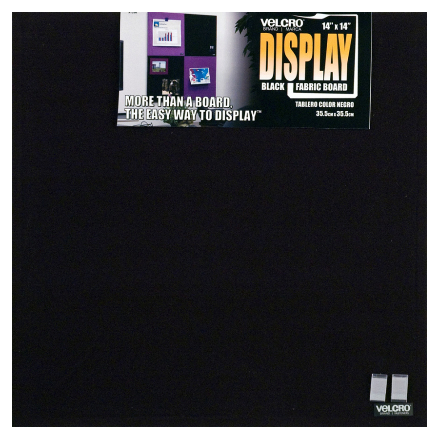 VELCRO Display Board Loop Tile 14 in x 14 in Black