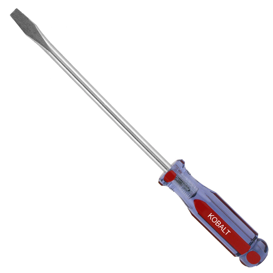 Kobalt 3/8 x 12L Flat Screwdriver with Acetate Handle