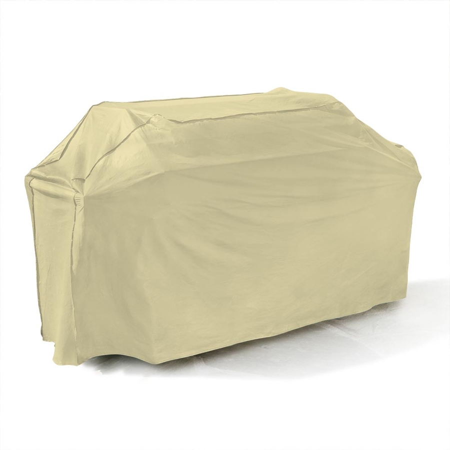 Mr. Bar B Q Backyard Basics Taupe Polyester 80 in Gas Grill Cover