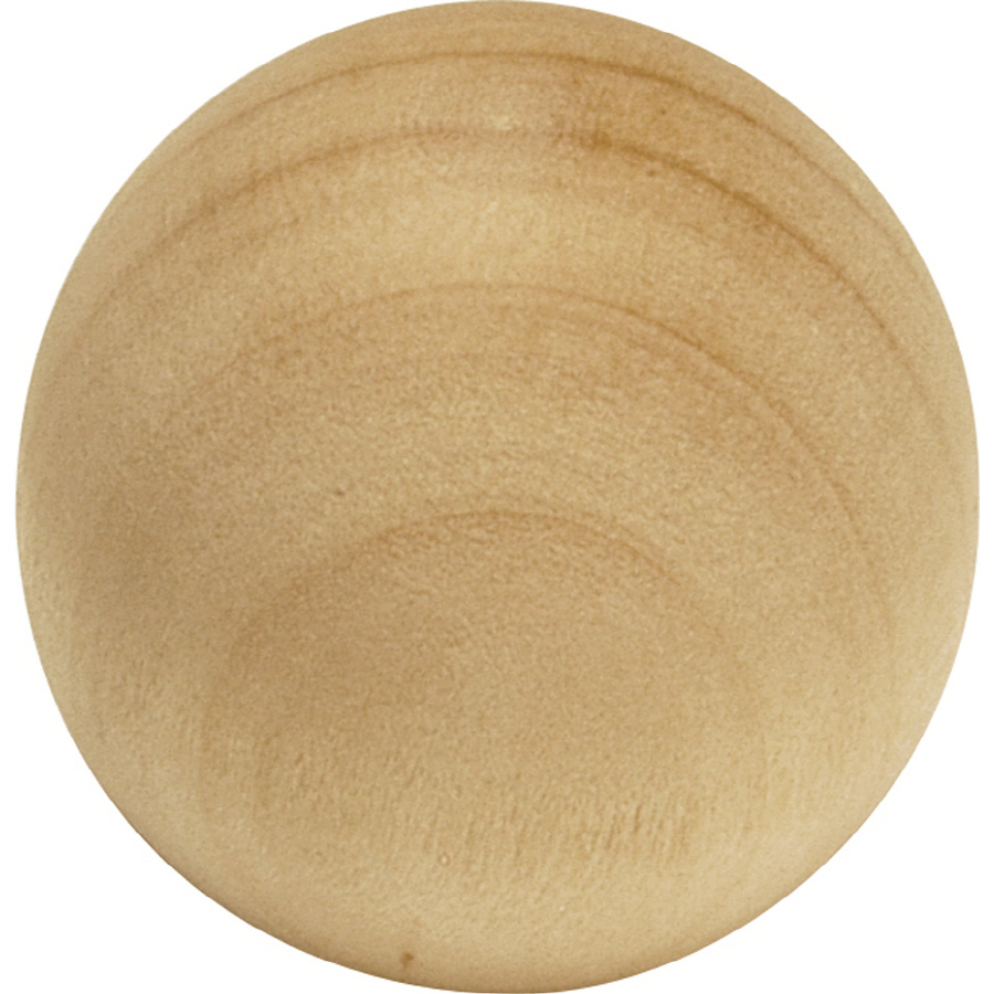 Hickory Hardware 1 1/4 in Wood Natural Woodcraft Globe Cabinet Knob