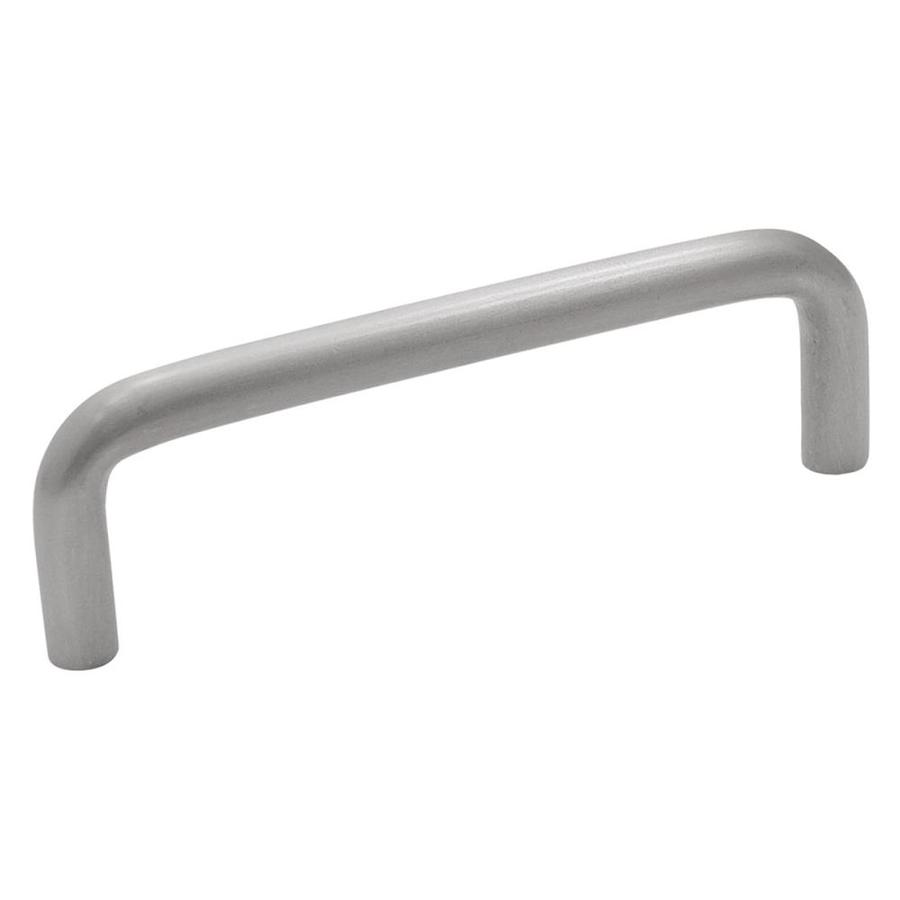 Hickory Hardware 4 in Center to Center Satin Aluminum Midway Bar Cabinet Pull