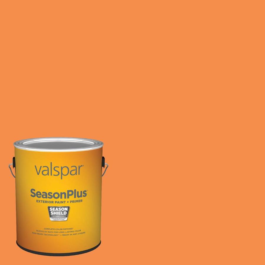 Valspar SeasonPlus Flat Fresh Persimmons 2009-1 Exterior Paint (1-Gallon) | 2009-1-636345