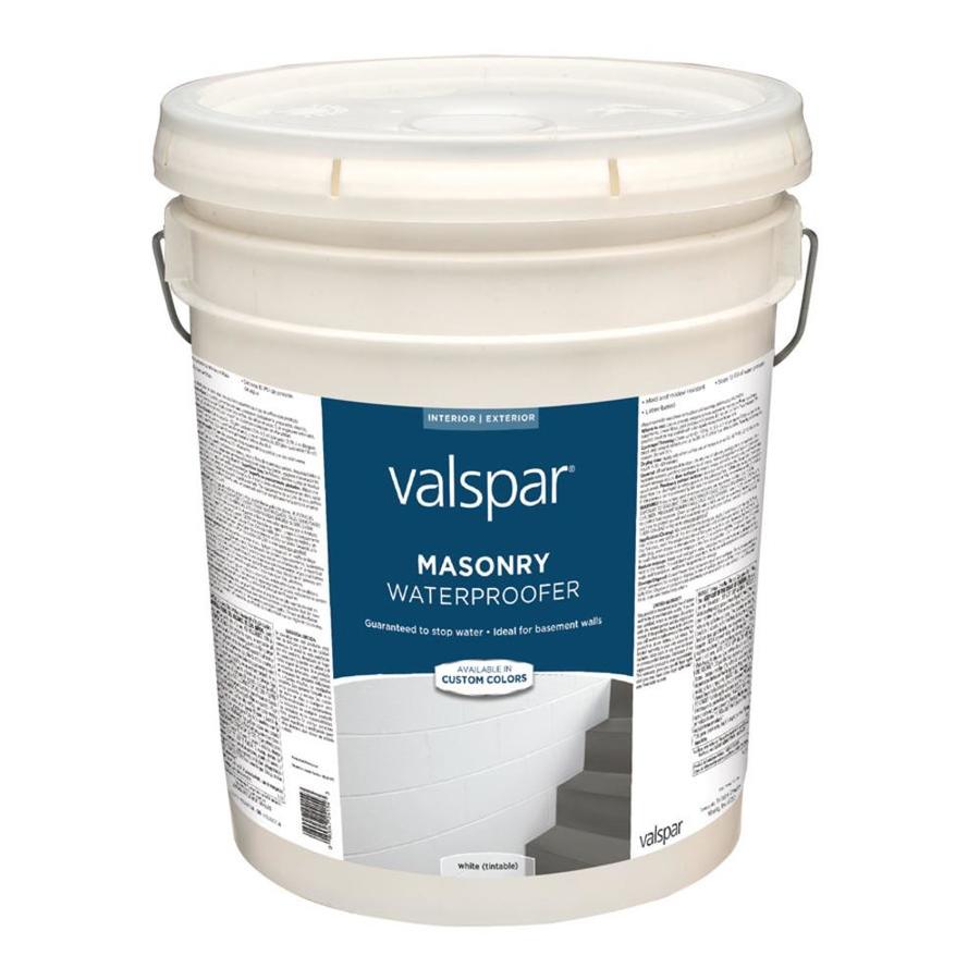 Valspar Masonry Waterproofer White Flat Latex Interior/Exterior Paint (Actual Net Contents 640 fl oz)