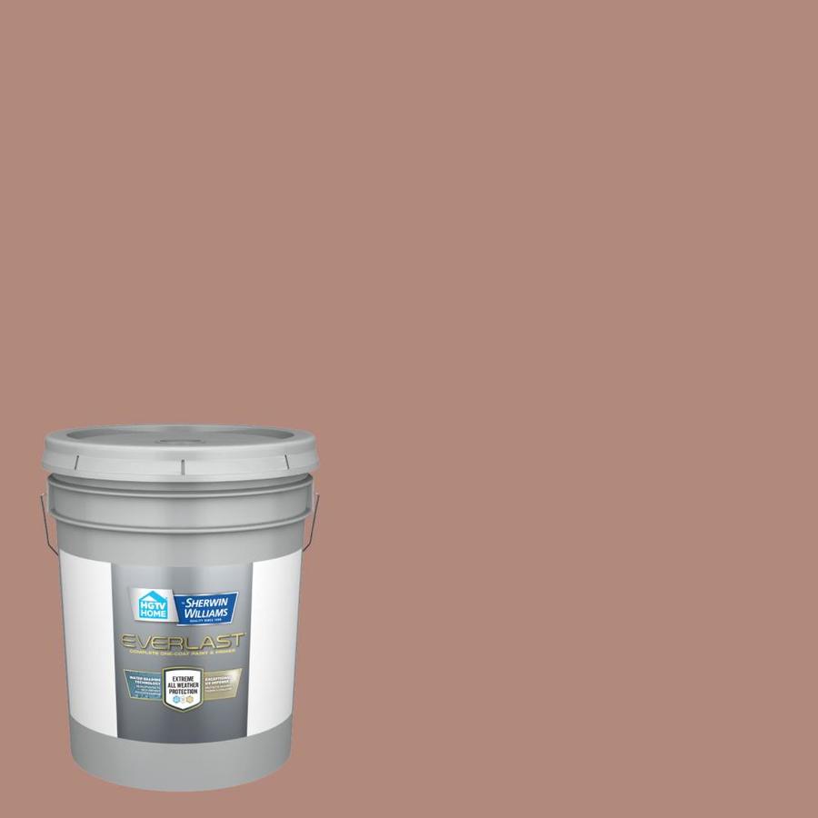 HGTV HOME by Sherwin-Williams Everlast Satin Canyon Earth 1007-9c Exterior Paint (5-Gallon) | 1007-9C-833038