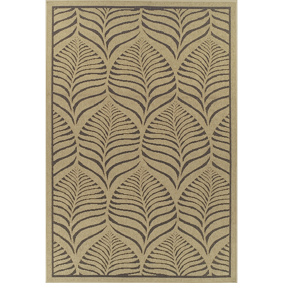 Bacova 7 ft 10 in x 9 ft 10 in Rectangular Beige Floral Area Rug