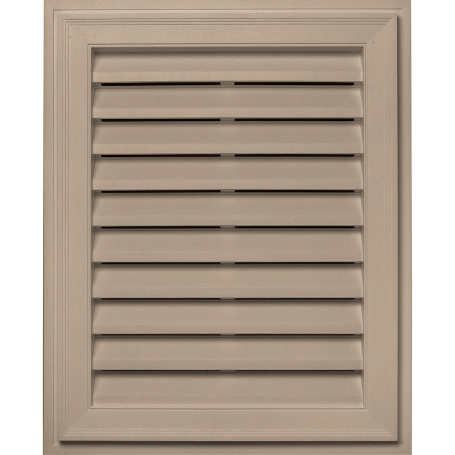 Builders Edge 20 in x 30 in Wicker Rectangle Vinyl Gable Vent