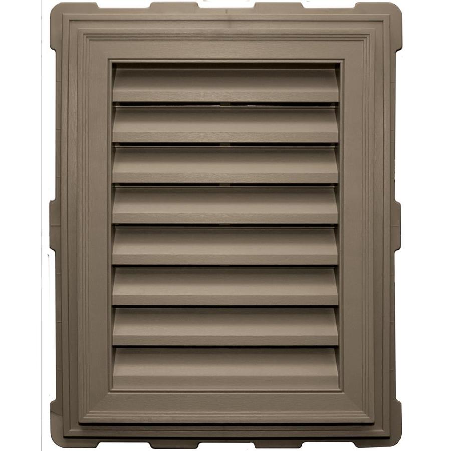 Builders Edge 20.2 in x 26.2 in Clay Rectangle Vinyl Gable Vent