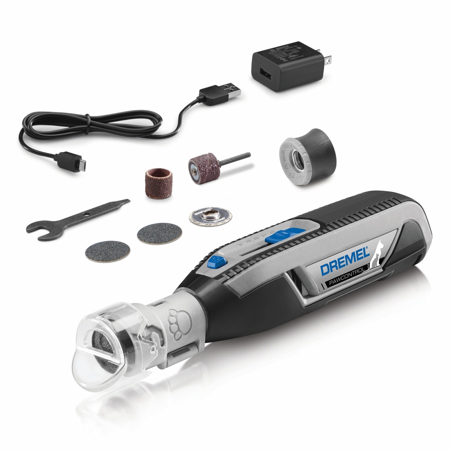 Dremel PawControl 9-Piece Variable Speed Cordless 4-Volt Pet Grooming Rotary Tool | 7760-PGK