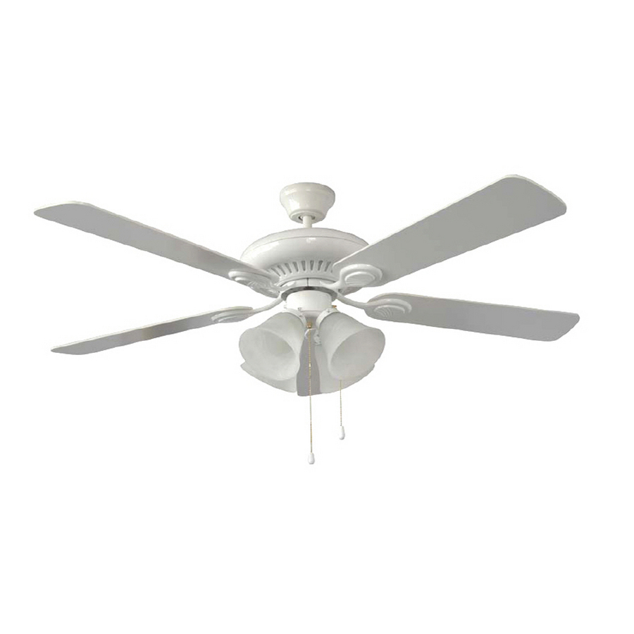 Litex 52 Newport White Ceiling Fan