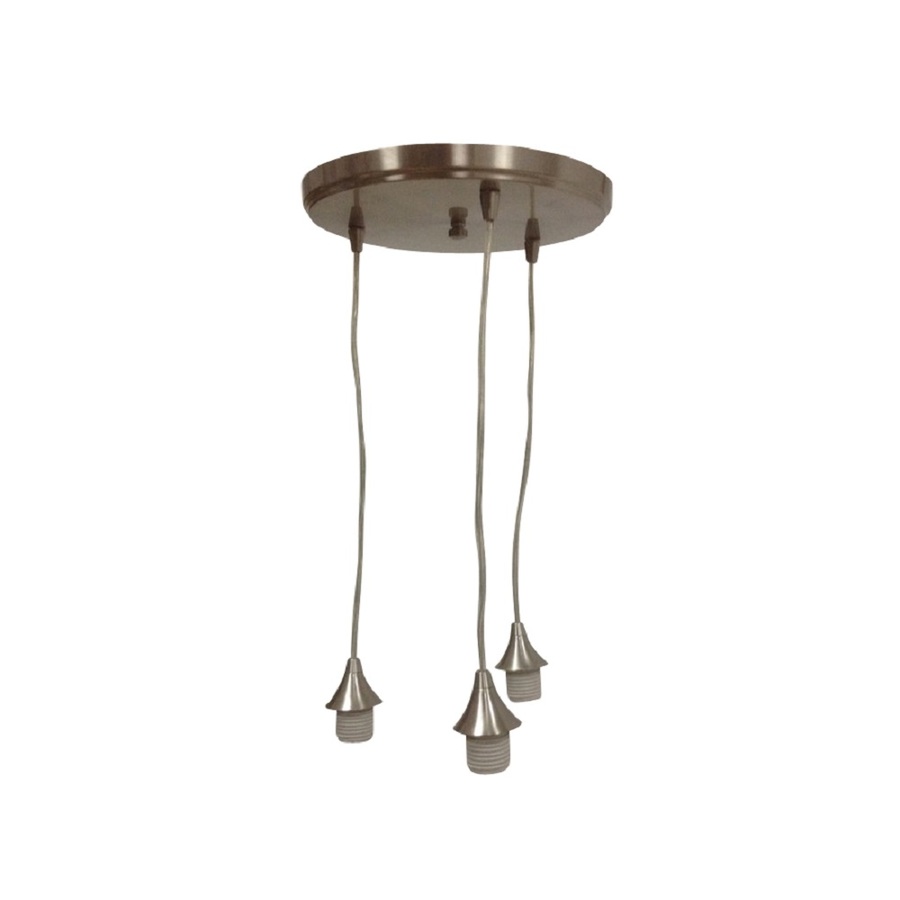 Portfolio Roseall 3 Light Brushed Nickel Traditional Chandelier Portfolio Roseall 3 Light Brushed Nickel Traditional Chandelier