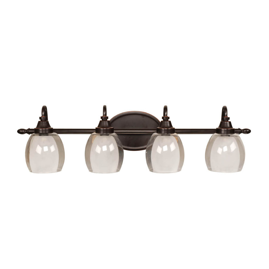 allen + roth 4 Light Bronze Bathroom Vanity Light