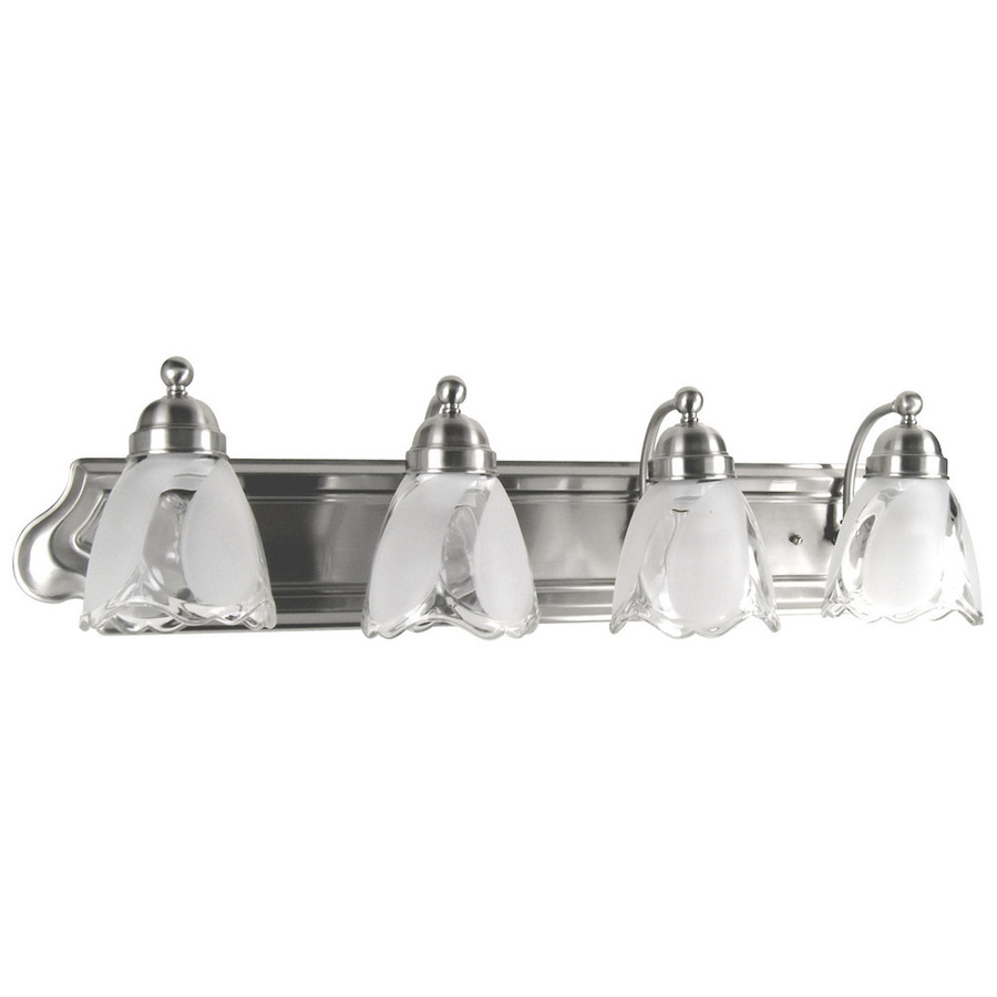 Portfolio 4 Light Satin Nickel Bathroom Vanity Light