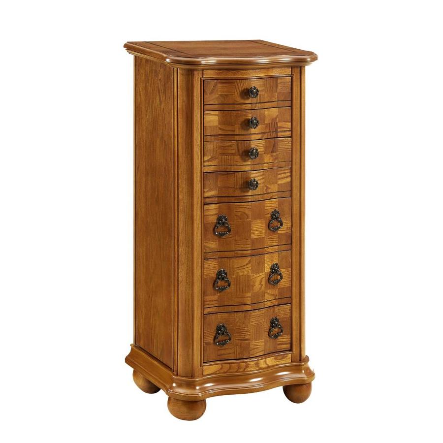 Powell Nostalgic Oak Floorstanding Jewelry Armoire