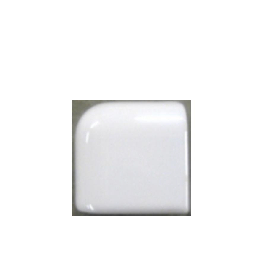 American Olean Bright Ice White Gloss Ceramic Mudcap Corner Tile (Common 2 in x 2 in; Actual 2 in x 2 in)