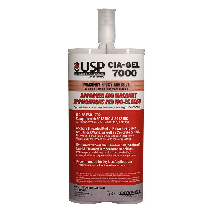 USP 21.2 oz Cia Gel 7000 Masonry Epoxy Adhesive