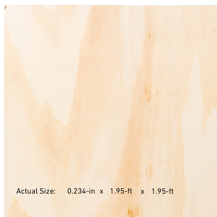 Pine Sheathing Plywood (Common 1/4 x 2 x 2; Actual 0.234 in x 23.75 in x 23.75 in)