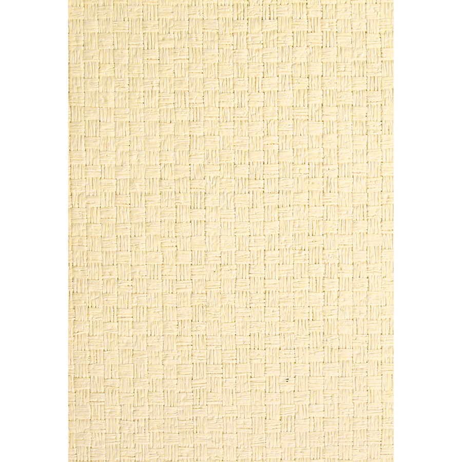 allen + roth Cream Grasscloth Unpasted Textured Wallpaper