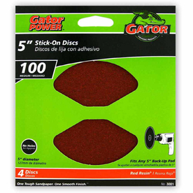 UPC 082354030018 product image for Gator 4-Pack 100-Grit 5-in W x 5-in L Stick-On Sanding Disc Sandpaper | upcitemdb.com