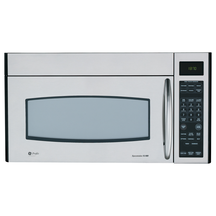 GE Profile 1.8 cu ft Over the Range Microwave with Sensor Cooking Controls (Stainless) (Common 30 in; Actual 29.88 in)