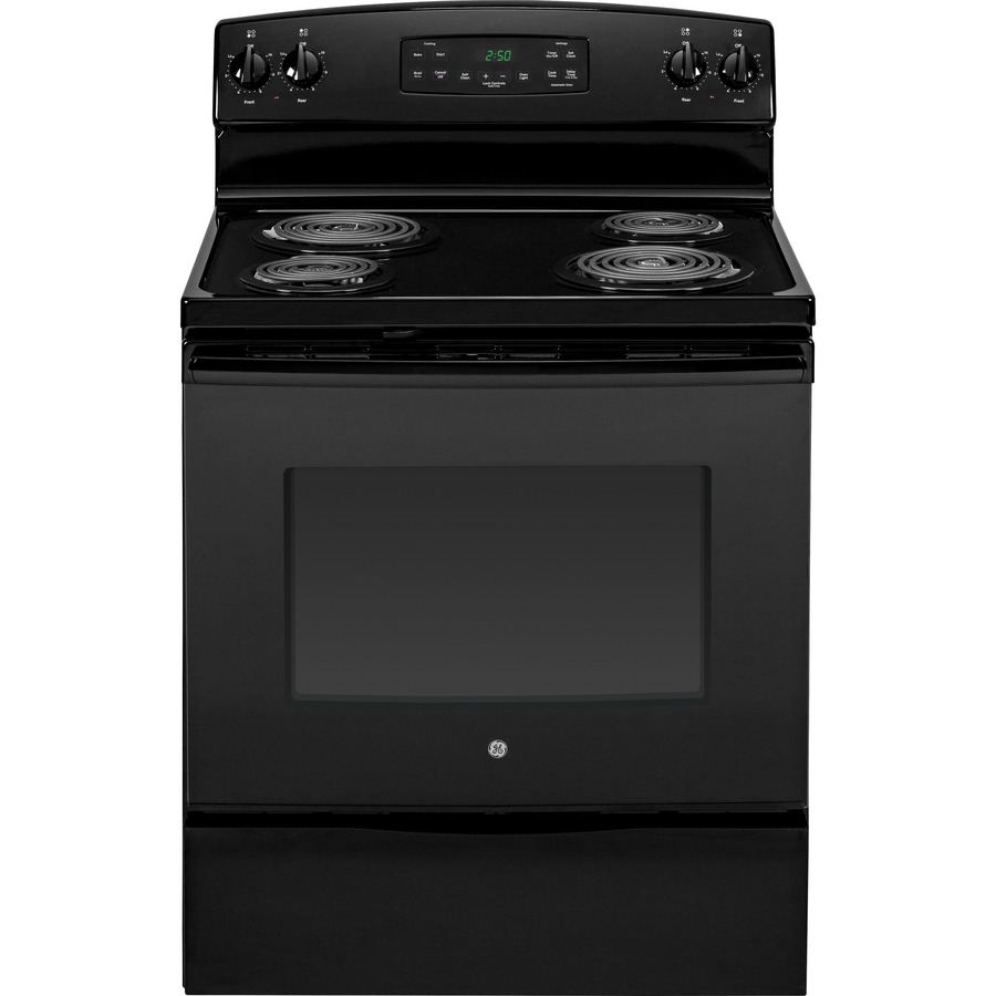 GE 30 in Freestanding 4 Element 5.3 cu ft Electric Range (Black)