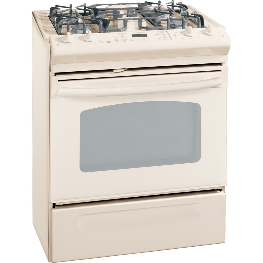 GE 30 Inch 4 Burner Slide In Gas Range (Color Bisque)