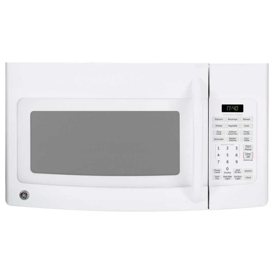 Shop GE 1.7-cu ft Over-The-Range Microwave (White) (Common: 30-in
