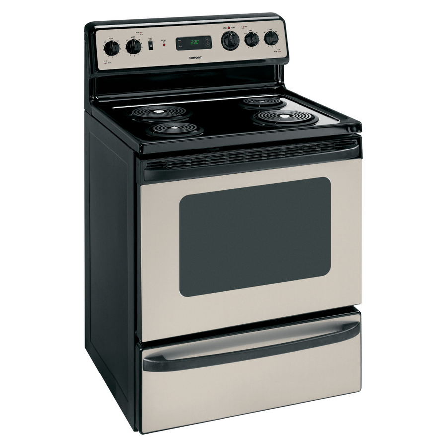 Hotpoint 30 in Freestanding 5 cu ft Electric Range (Metallic)