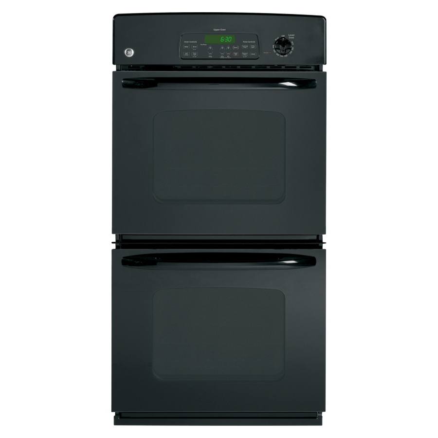 GE 27 in Self Cleaning Double Electric Wall Oven (Black)