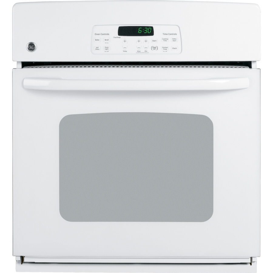 GE 27 in Single Electric Wall Oven (White)