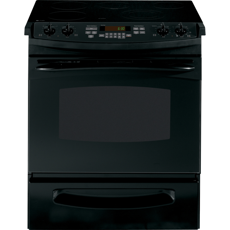 GE Profile 31 1/4 Inch Inch Slide In Electric Range (Color  Black)