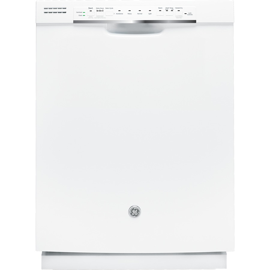 GE 54 Decibel Built in Dishwasher with Hard Food Disposer (White) (Common 24 Inch; Actual 23.75 in) ENERGY STAR
