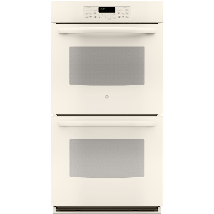 GE Self Cleaning with Steam Double Electric Wall Oven (Bisque) (Common 27 in; Actual 26.7187 in)