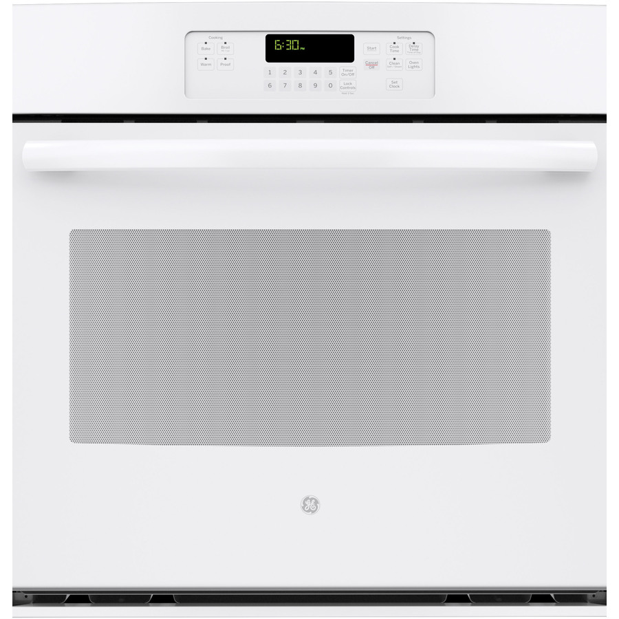 GE Self Cleaning with Steam Single Electric Wall Oven (White) (Common 30 in; Actual 29.75 in)