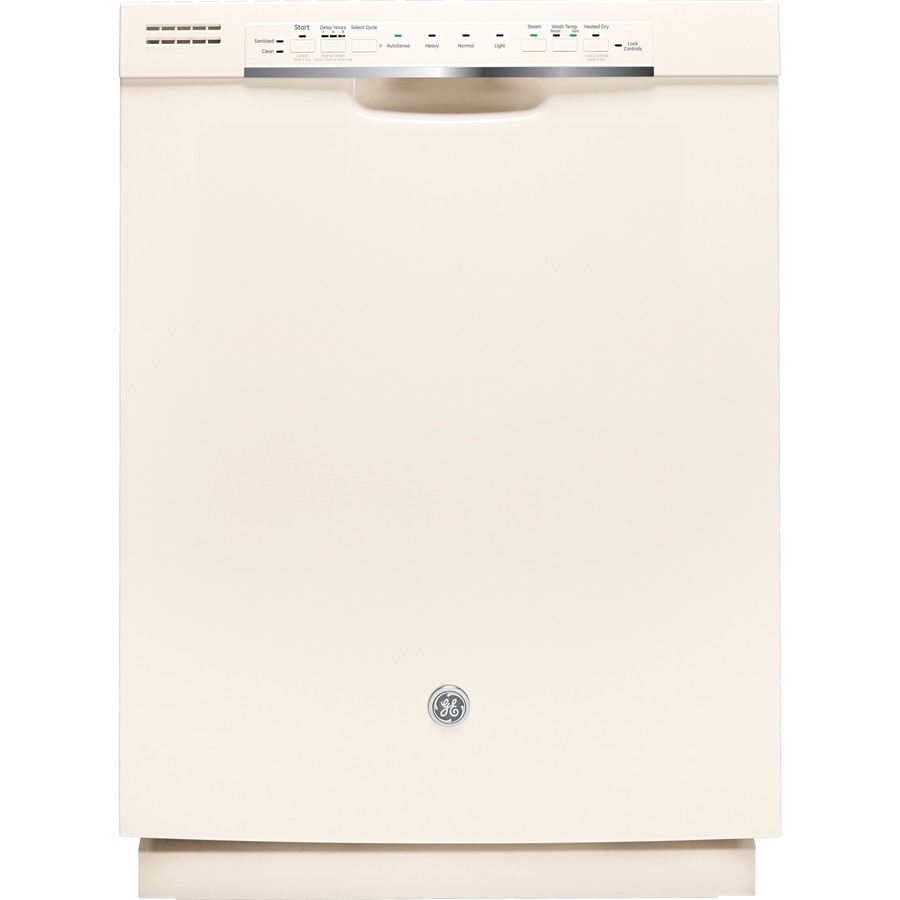 GE 54 Decibel Built in Dishwasher with Hard Food Disposer (Bisque) (Common 24 Inch; Actual 23.75 in) ENERGY STAR