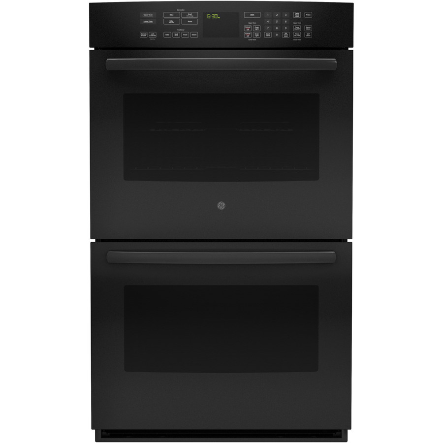 GE Profile Self Cleaning with Steam Convection Double Electric Wall Oven (Black) (Common 30 in; Actual 29.75 in)