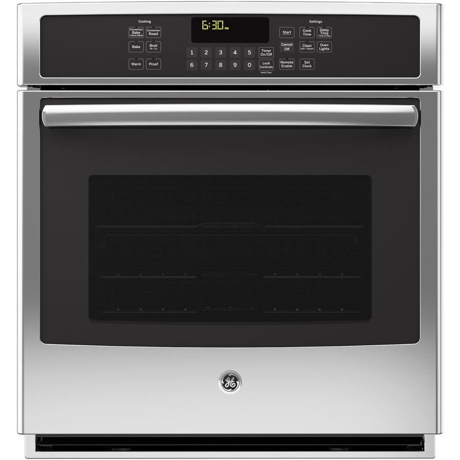 GE Profile 27 in Convection Single Electric Wall Oven (Stainless Steel)