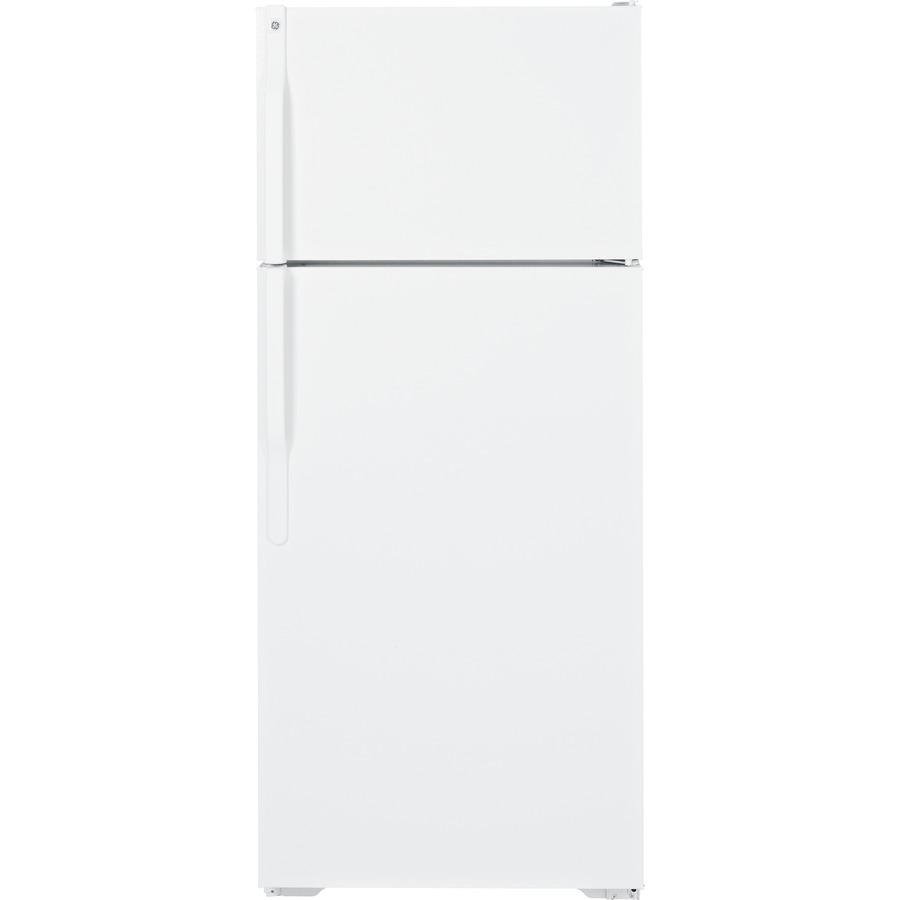 GE 18.1 cu ft Top Freezer Refrigerator with Single Ice Maker (White) ENERGY STAR